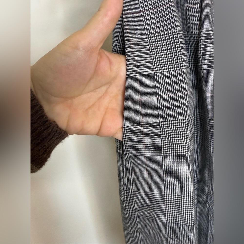 Vintage 90’s 400 Tailored Collection preppy Gray Glen Plaid wool blend skirt 0 - Picture 4 of 12